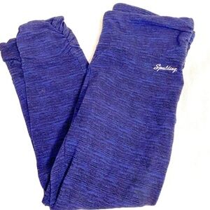 Spalding Cropped Leggings S | Blue & Black | Ruched Ankle Fit